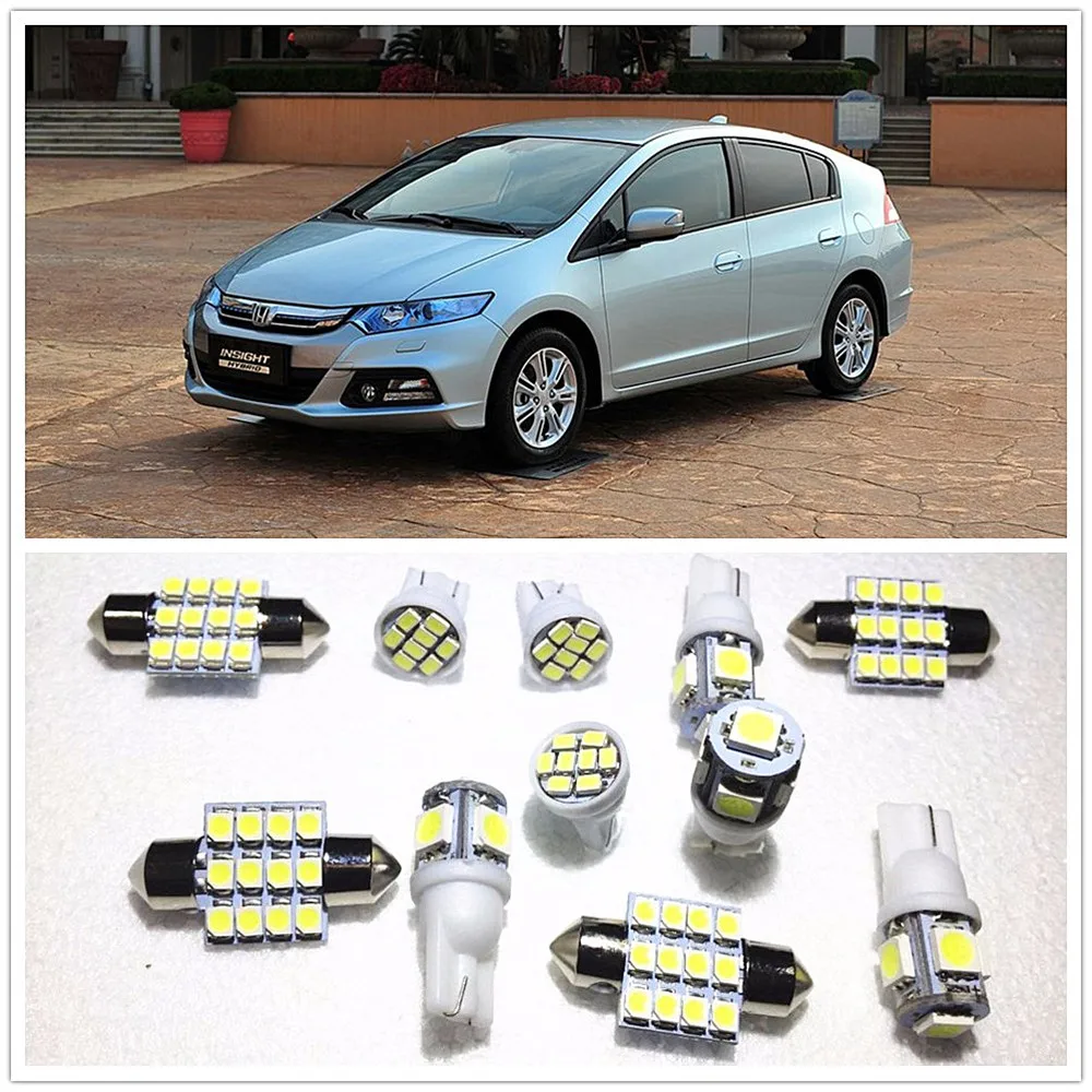 11 комплектов белых светодиодных ламп посылка карточный купол для Honda вискоза