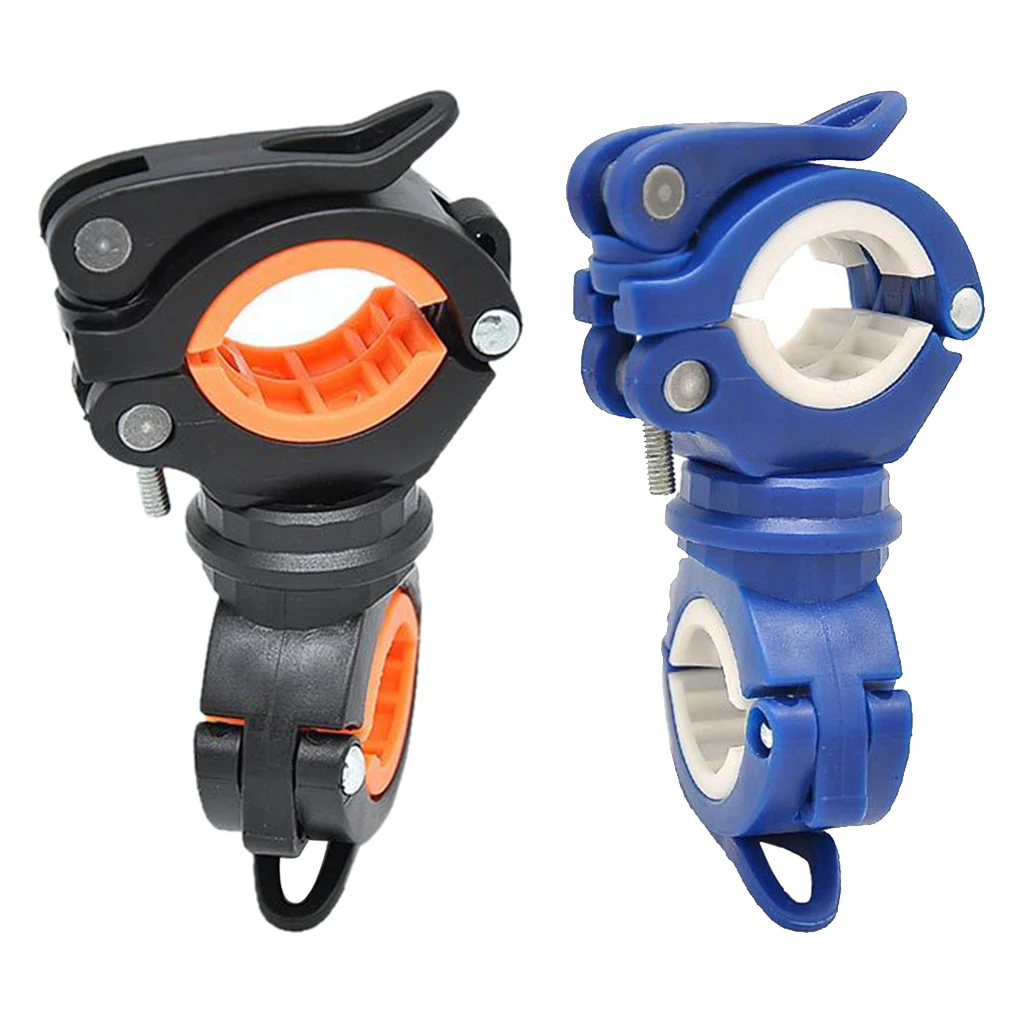 

360° Rotation Flashlight Mount Holder, Bicycle Light Mounting Holder Clip Clamps