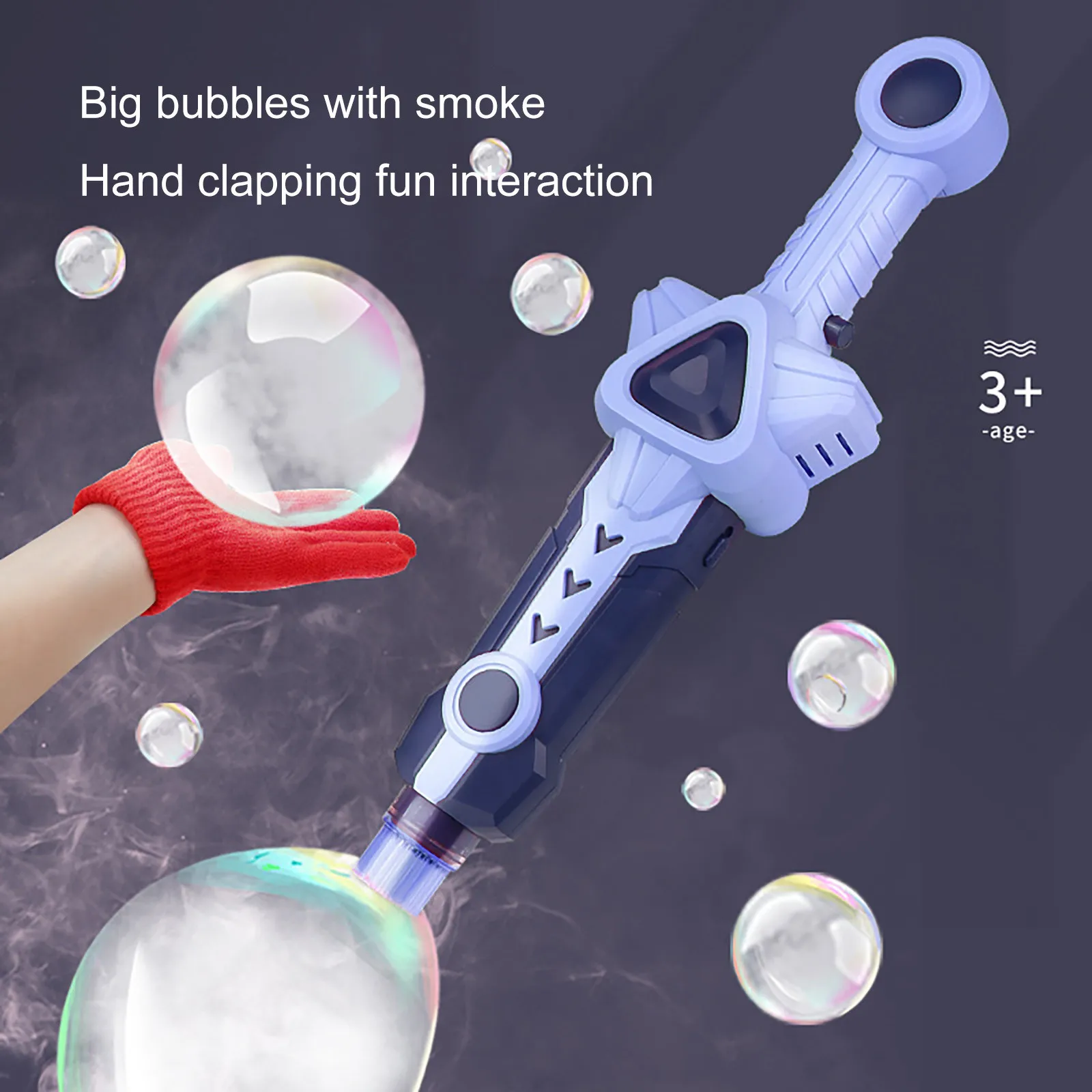 

Kid Summer Smoke Magic Bubble Machine Toy Electric Automatic Bubble Blower Maker Gun Children Outdoor Toys Birthday Gift 10ML #5