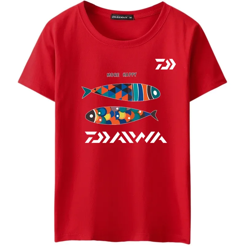 Футболки Daiwa для рыбалки Джерси короткий рукав хлопок рыбаки рыбалка карп форель
