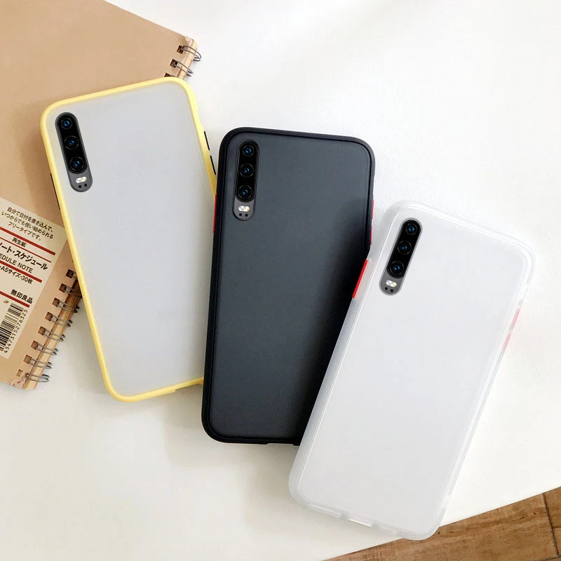 Прозрачный чехол для Huawei P30 Pro матовый полноразмерный защитный контрастных