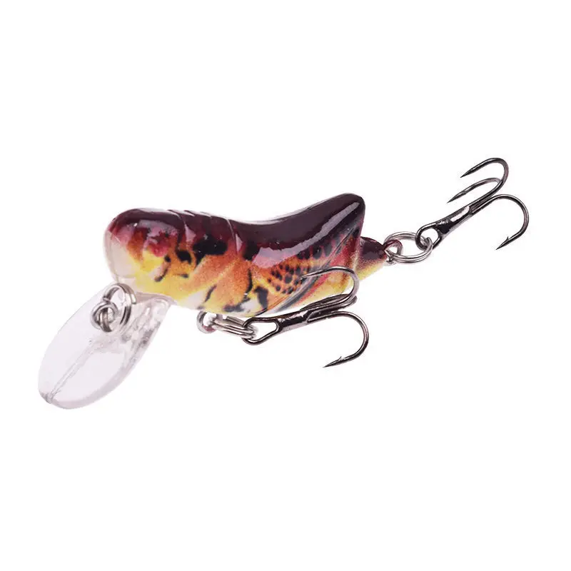 Насекомые бионические рыболовные приманки 4 5 см 3 г Кузнечик Плавающие жесткие