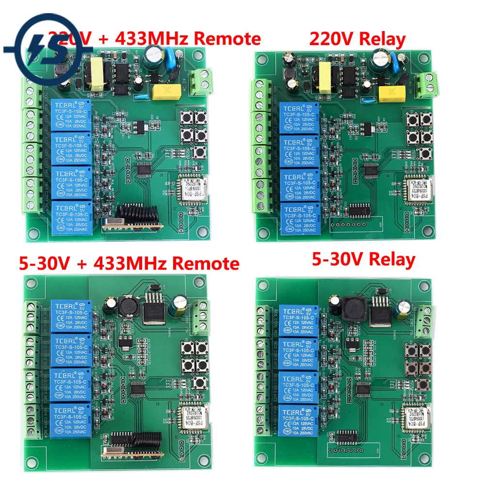 4 канальный беспроводной Wi Fi переключатель с интеллектуальным управлением