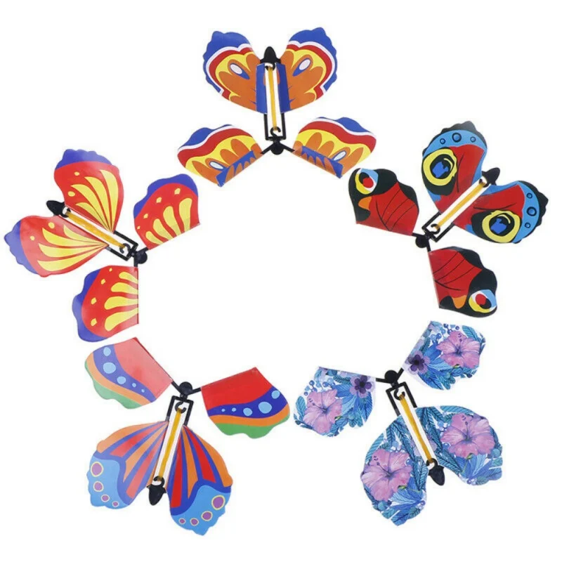 Волшебная бабочка Летающая карта игрушка с пустыми руками Солнечная свадебный