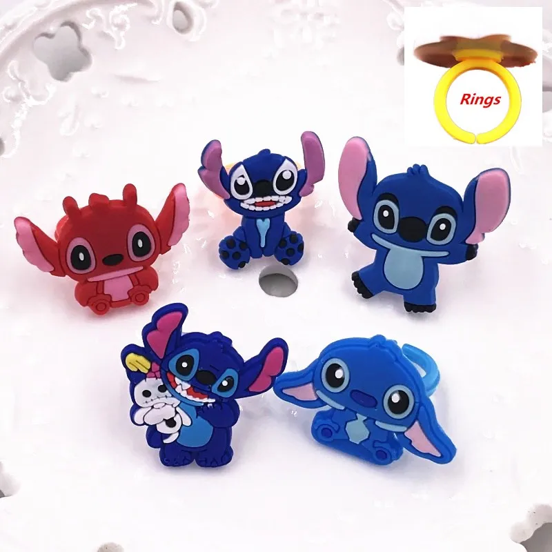 С изображением героев из мультфильмов 1 штука милые Прошитые ПВХ кольца детское