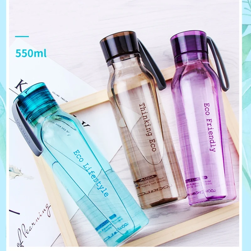 Герметичная Бутылка для питьевой воды пластиковая портативная креативная эко
