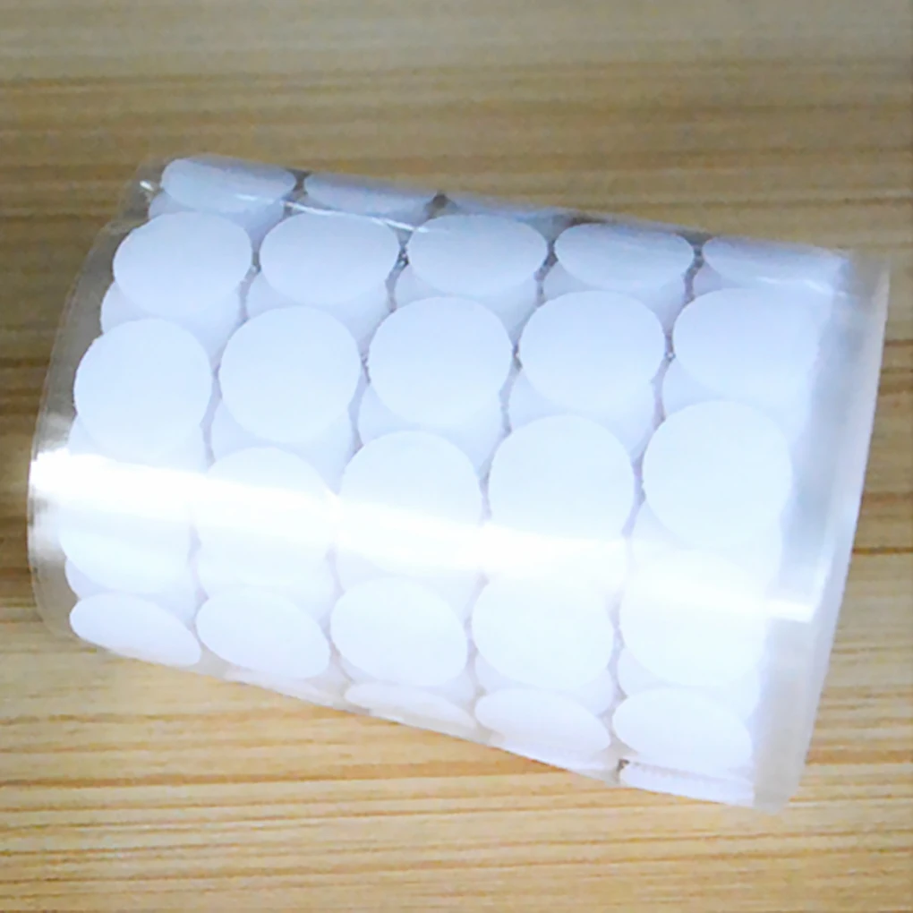 

50pcsSelf Adhesive Fastener Tape Dots 20mm Strong Glue Magic Sticker Disc White Black Round Coins Hook Loop Tape