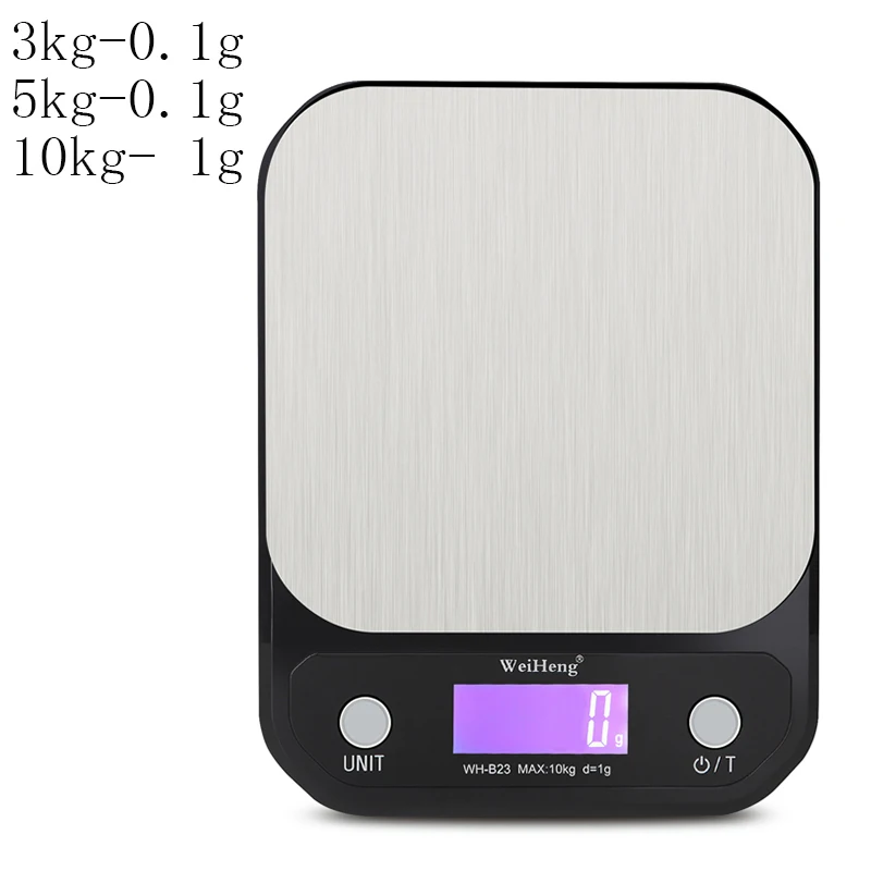 3/5/10kg 0.1/1g Digital Jewelry Scale Stainless Steel Weighting Kitchen Scale Baking Precision Electronic Weight Kitchen Scale