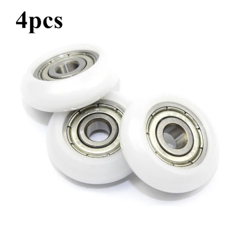 Колеса для душевой кабины 625 дюйма 4 шт. нейлоновые дуговые подшипники раздвижных