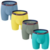 hot sale men underwear boxer man mens underpants comfortable sexy solid color multicolor combination 4 pcs