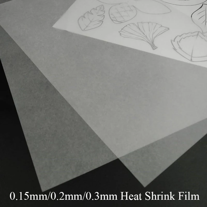 

Heat Shrink Film Plastic Sheets DIY Jewelry Hanging Craft Making Decor Translucence Shrinks Dinks Paper Cards Art Scrapbooking