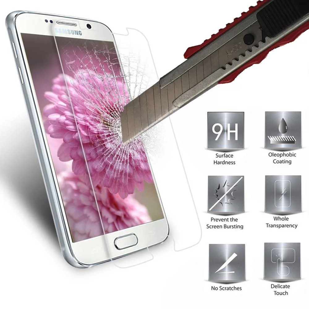 

9H Tempered glass for Samsung Galaxy Note 2 note 3 note 4 note 5 kilifi note2 note3 note4 note5 screen protector film cover case