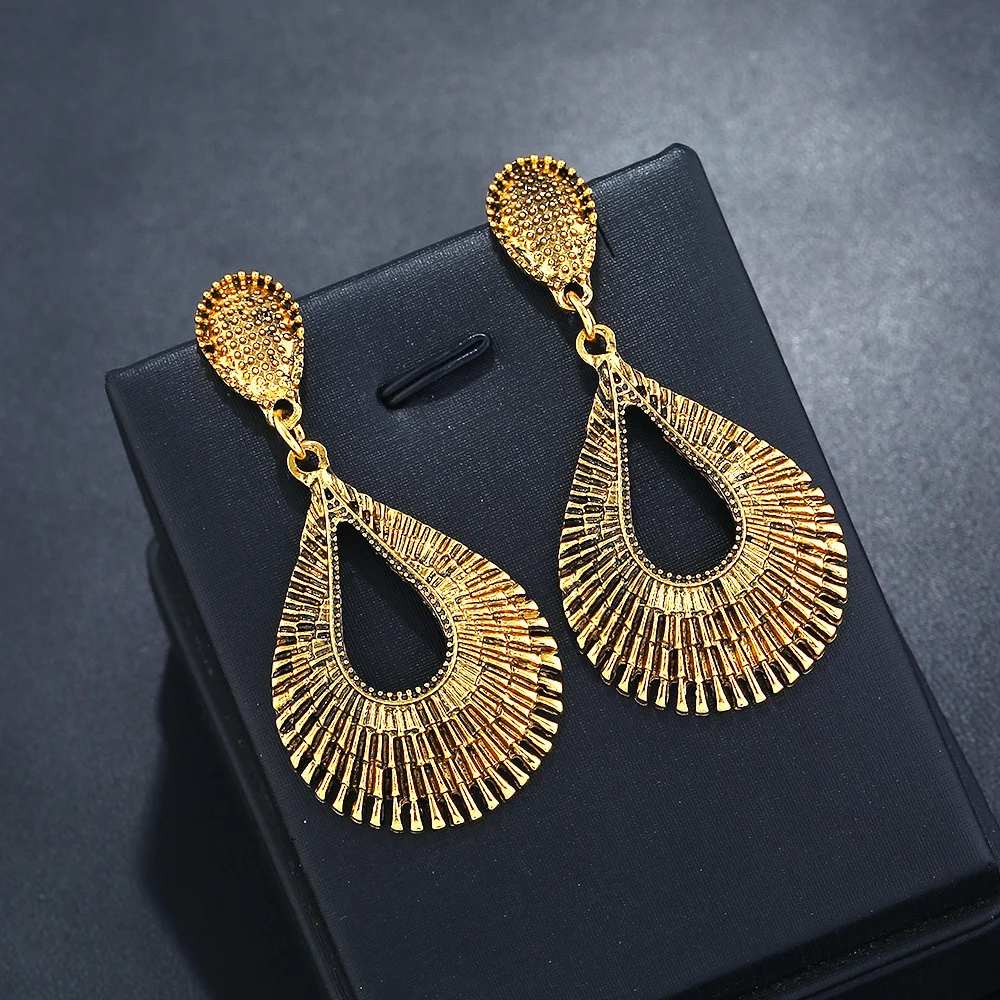 Винтажные большие серьги-капли для женщин тибетские антикварные серебряные