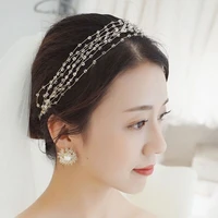 real hot sale coroa bridal hair accessories beaded multi layer crystal wedding dress crown jewelry bridesmaid tiara hairpins