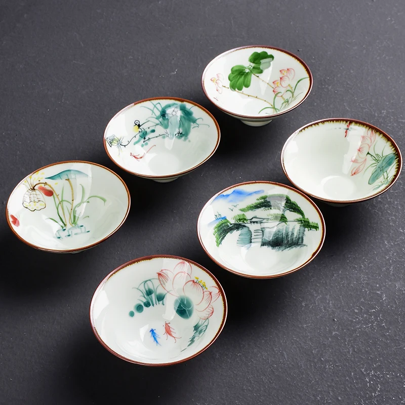 [GRANDNESS] китайская фарфоровая чайная чашка Расписанная вручную керамическая набор