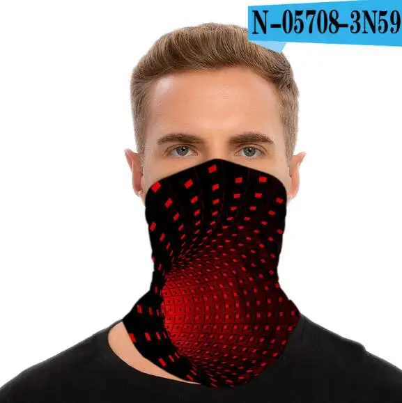 

Harajuku Casual Stereo Vertigo 3d Seamless Face Masks Motorbike Headwear Magic Scarf Outdoor Cycling Fishing Ski Hiking Bandanas