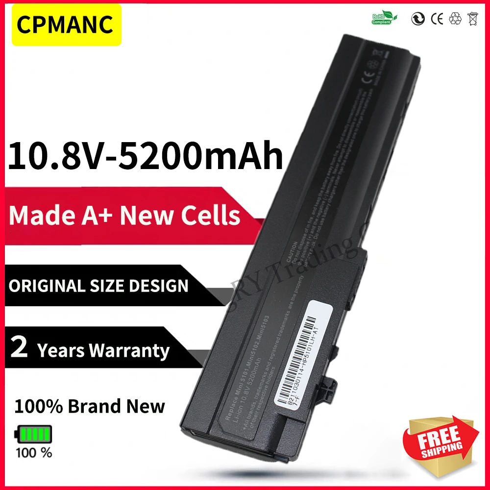 Células de Bateria para hp Mini 5101 5102 5103 Cpmanc Gc06 At901aa Hstnn-db0g Hstnn-ob0f Hstnn-i71c Hstnn-ib0f Hstnn-ub0g 579027001