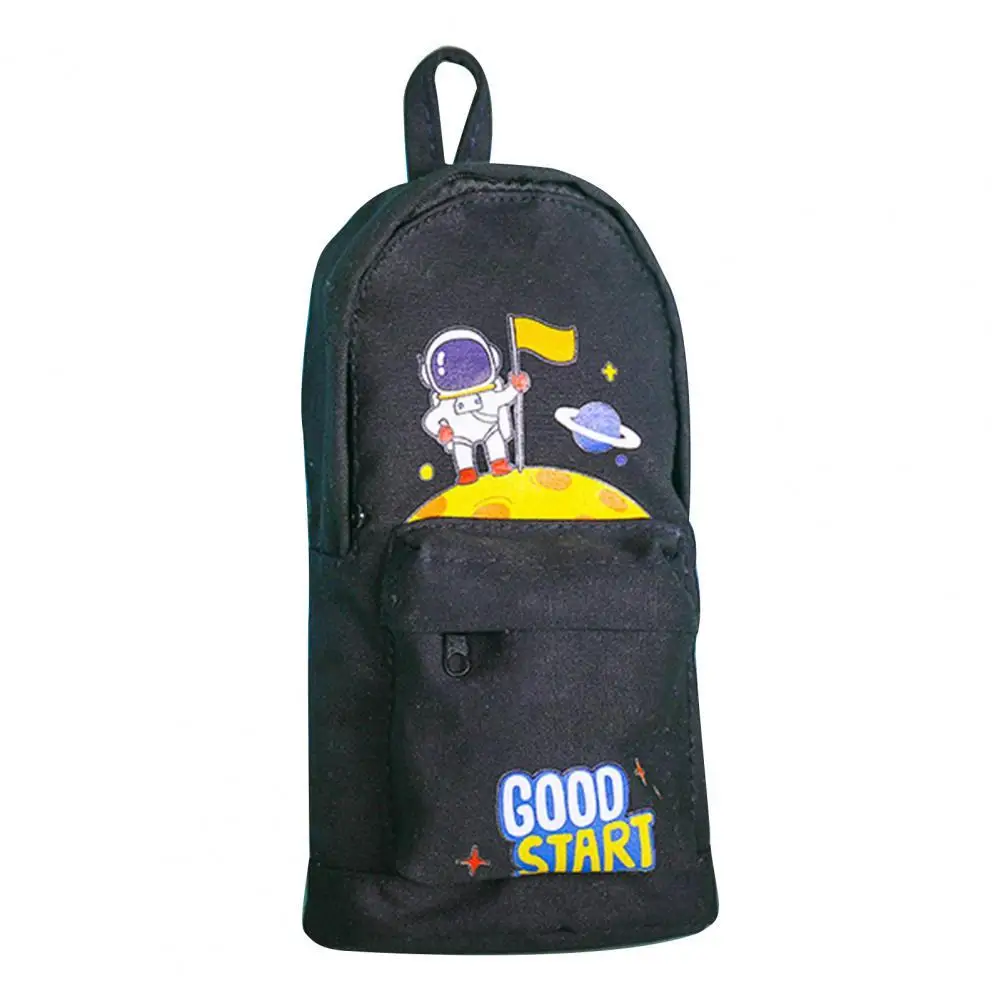 

Cute Cartoon Astronaut Rocket Dinosaur Pattern Canvas Pencil Case Storage Bag