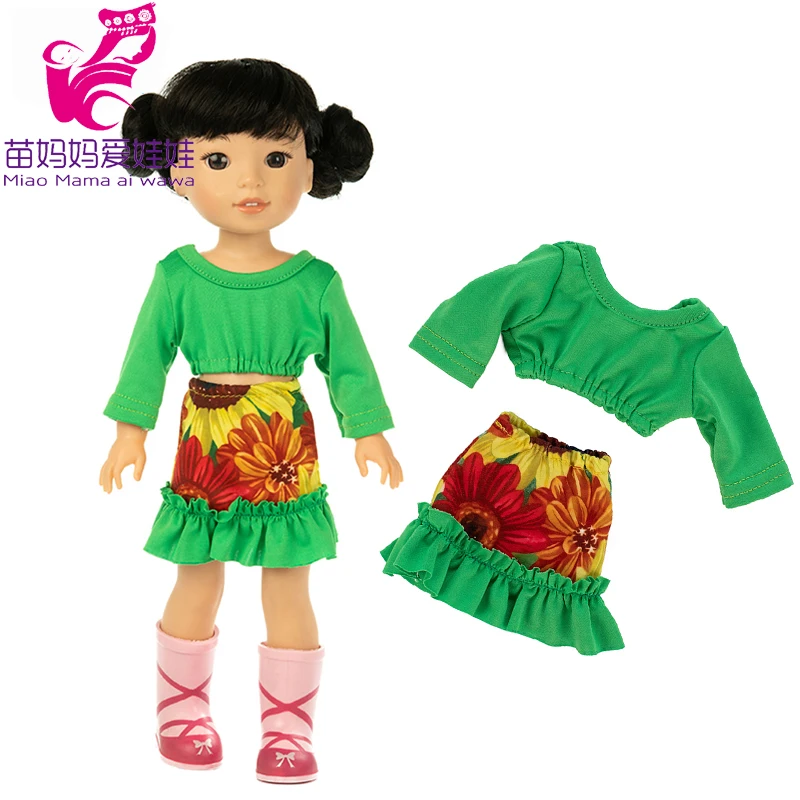 A12 Рубашка Брюки для 14," Wellie Wishers кукольная одежда Camille Ashlyn Kendall Emerson 38 см 36 см Кукла Нэнси наряды - Цвет: A12