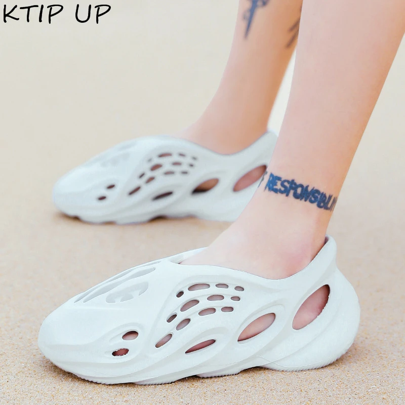 Мужские Пляжные шлепанцы Мягкая сетчатая подошва повседневные сандалии для