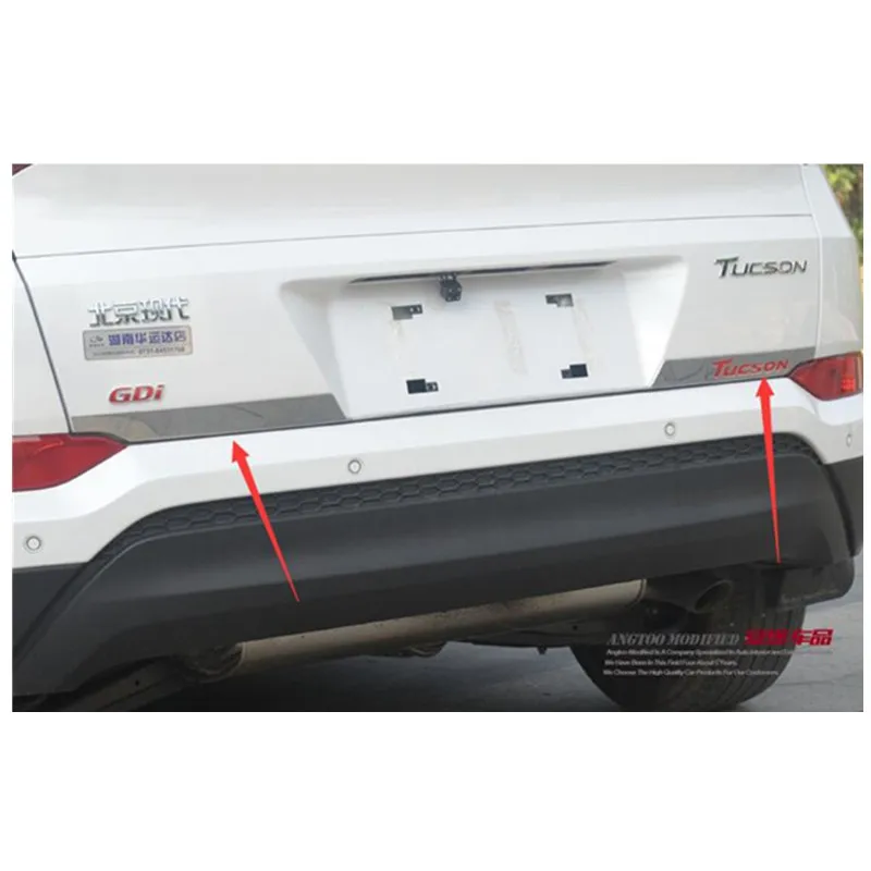 Автомобильная Задняя Крышка багажника из нержавеющей стали Накладка/задняя