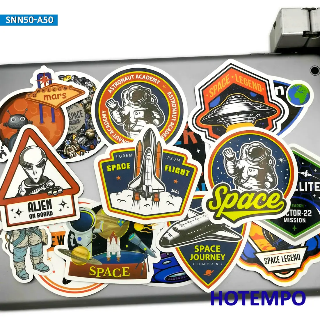 50 шт. космического пространства НЛО ракета космонавт Вселенной Стиль наклейки