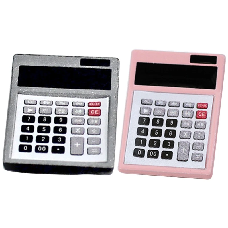 

2021 New Dollhouse Furniture 1:12/ 1:6 Scale Miniature Calculating Machine Toy Decoration