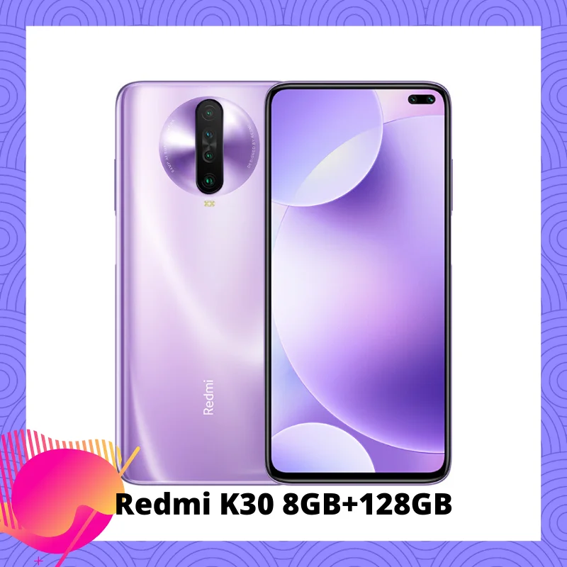 Purple 8GB 128GB Xiaomi Redmi K30 4G серия предпродажный Snapdragon 730G 1201Hz жидкий дисплей NFC ИК-контроль 6,67 “экран 5G серия открытые продажи в - Цвет: Purple 8GB 128GB