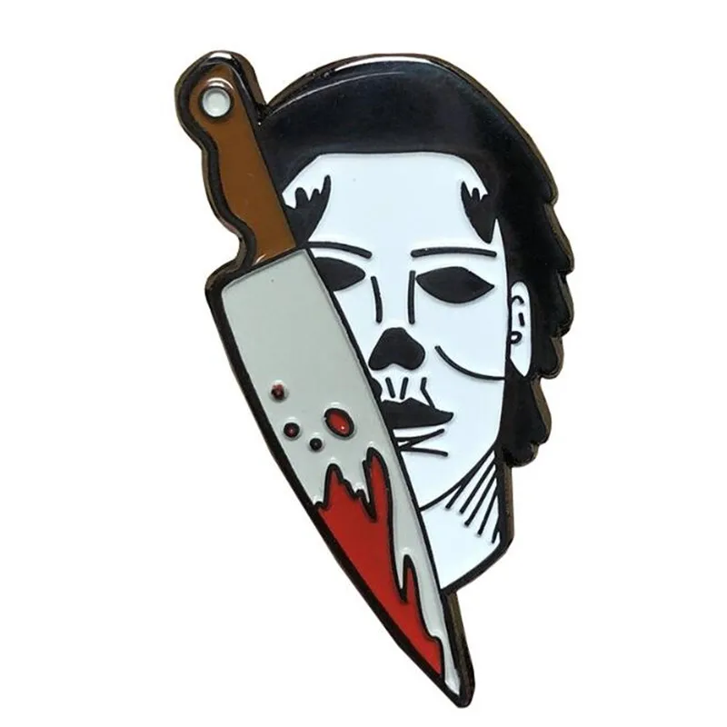 

Revenge Killer Badge Halloween Pin Cosplay Costumes Accessories Amok Terror Brooch