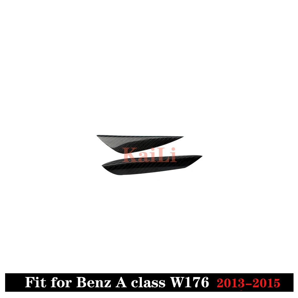 W176 передний бампер из углеродного волокна Canards сплиттер для Mercedes W176 A класс A160 A180 A200 A250 A45 Sport Edition 2013
