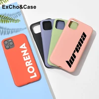 custom name white letter phone case for iphone 11 12 max pro 6 6s 7 8 plus x xs xr brand new original liquid silicone case gift
