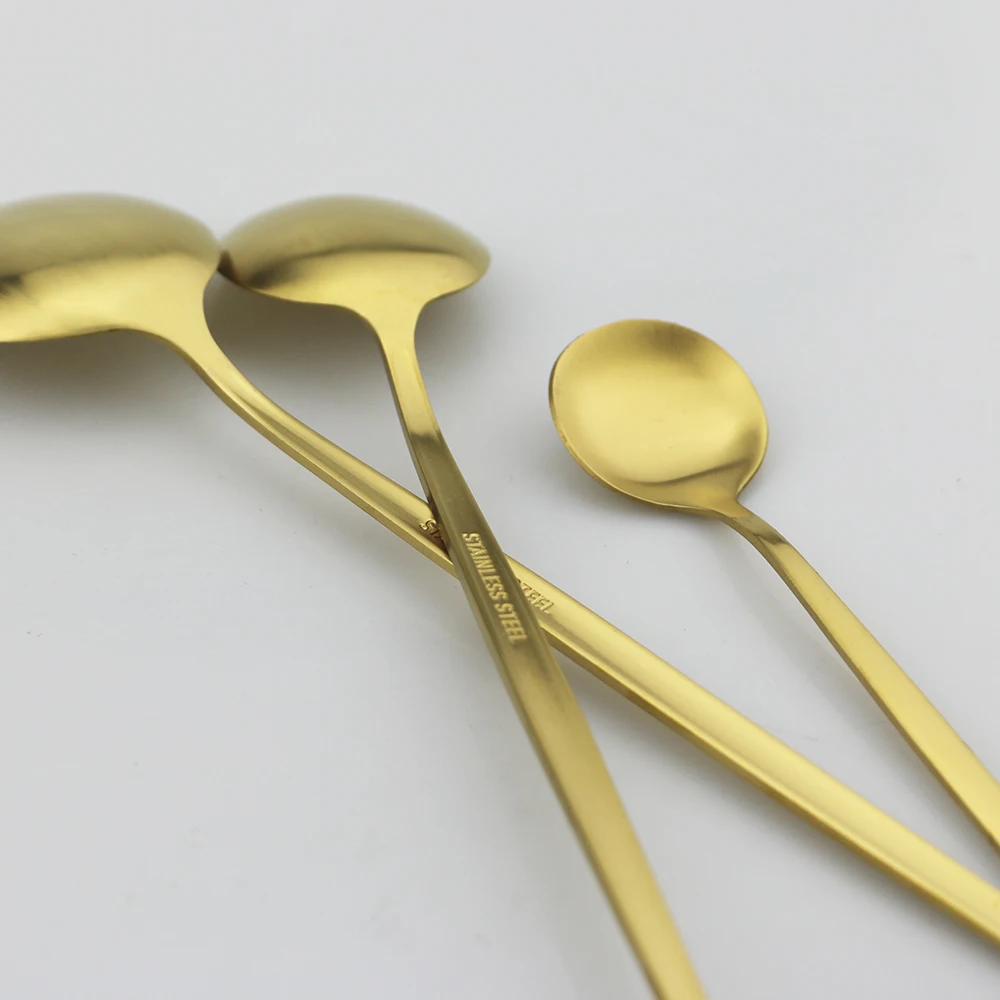 Набор посуды из белого золота 30 шт. матовая ложка для ножей вилка столовые