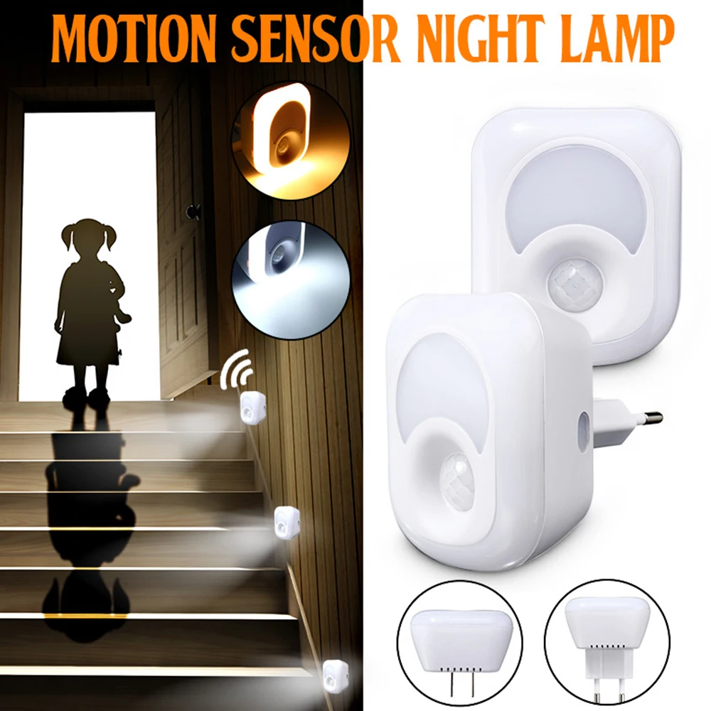 Светодиодный ночник с датчиком движения Пассивный инфракрасный светильник