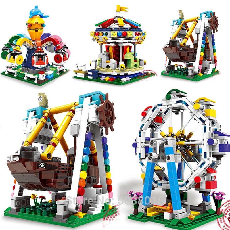 Xingbao совместимые строительные блоки для парка развлечений детские игрушки