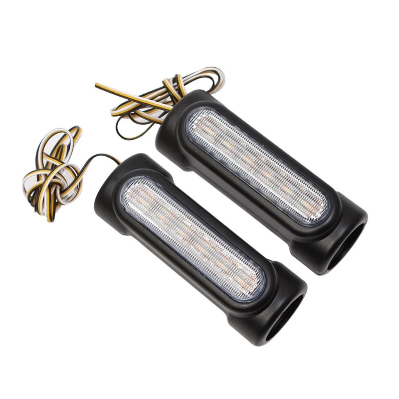 

Motorcycle Metal Highway Crash Bar LED Switchback Light Amber Turn Signal Light A0NE