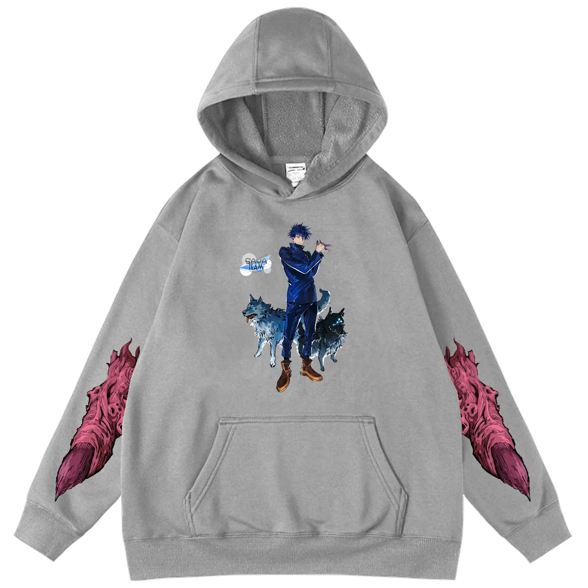 

Jujutsu Kaisen Cool Autumn Children's Clothing Boys Girls Anime Print Outerwear Fleece Hooded Sweatshirt Hot Daily Sportswear