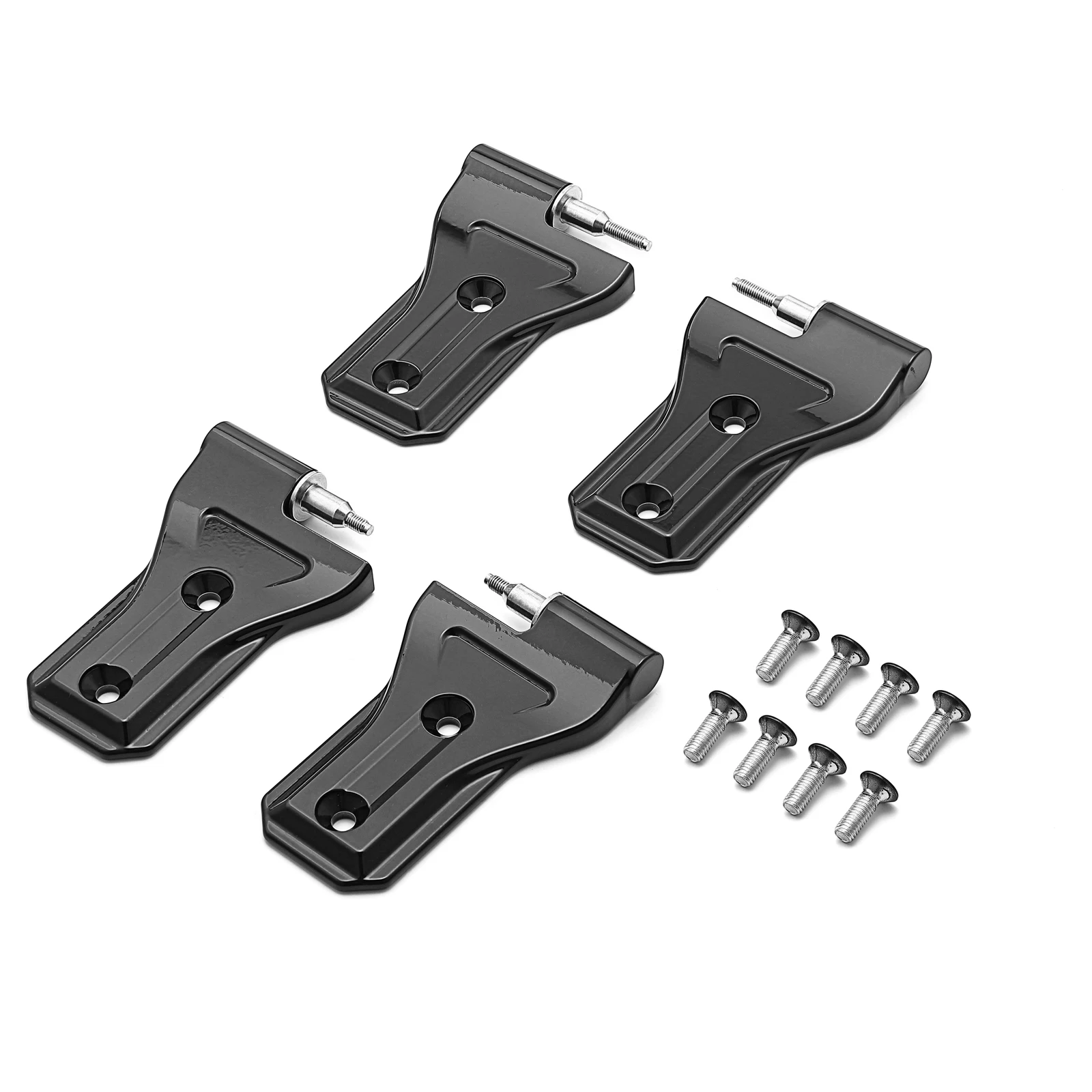 

Дверной боковой шарнир для Jeep Wrangler JL 2018-2021 водитель и пассажир левый и правый сверхпрочный 6061 глянцевый черный с алюминиевым покрытием