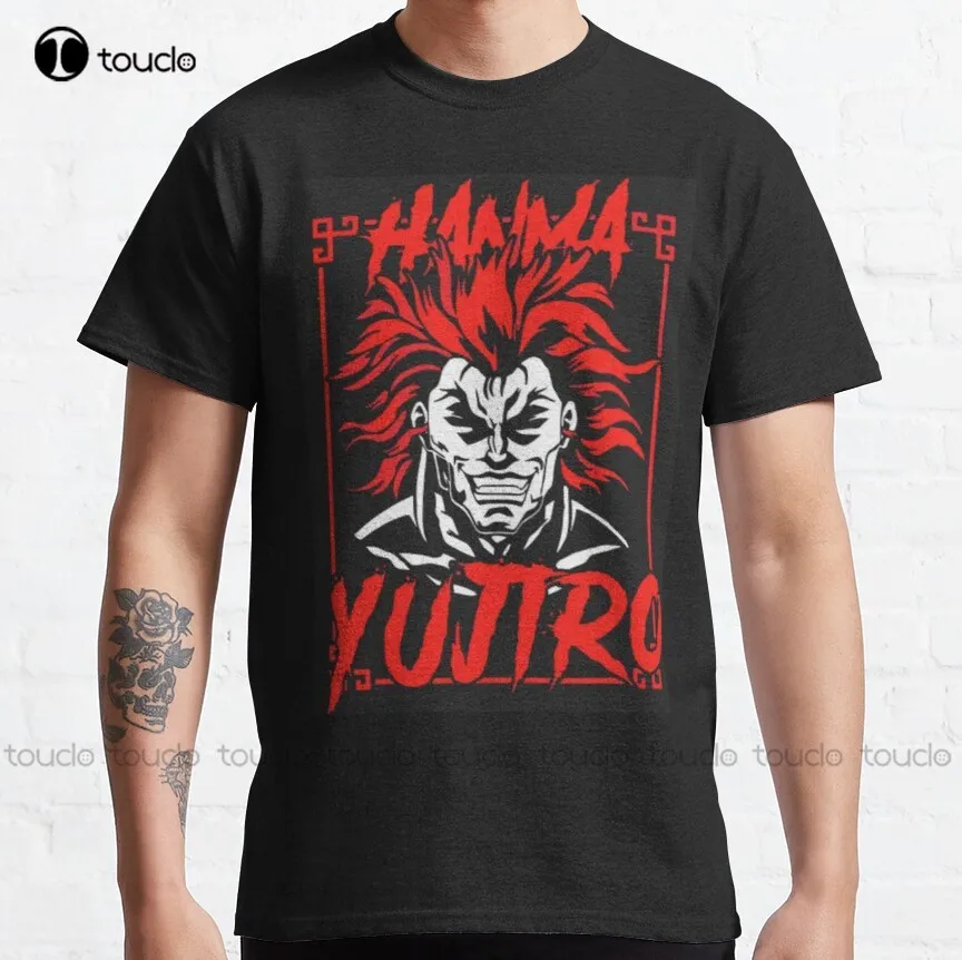 

Baki - Yujiro Hanma badass Classic T-Shirt golf shirts women Custom aldult Teen unisex digital printing Tee shirt xs-5xl