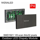 Открытый P4 SMD Полноцветный Светодиодный настенный видео модуль 64*32 пикселей вывеска RGB панель