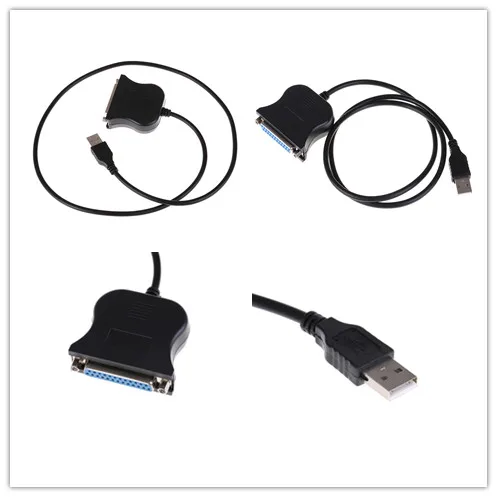 Переходник с USB на гнездо DB25 параллельный Кабельный Шнур адаптер для принтера HP