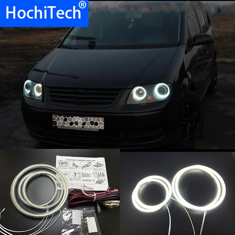 HochiTech ультра яркие красные/зеленые/Белый светодиодный глаза ангела 12 В halo Кольцо