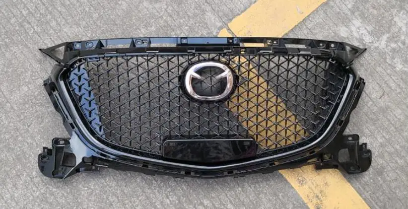 Высокое качество автомобиля ABS сетки решетка отделка Гонки Грили подходит для Mazda