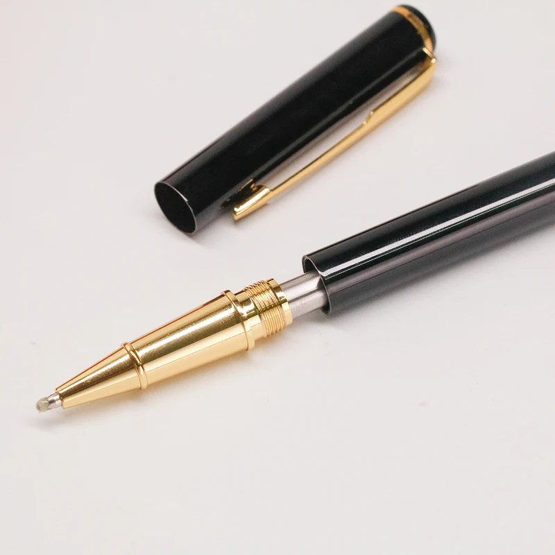 Шариковая ручка 0 5 мм с золотым зажимом черные чернила металл ручки для подписи |