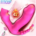 Женский фаллоимитатор 3 в 1, Женский Вибратор для присасывания, анальные бусины, Вагина, женские вибраторы для мастурбации для женщин, пар