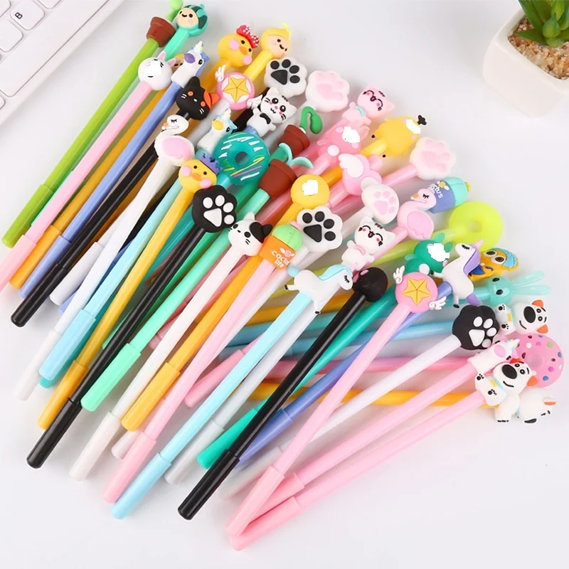 

50 PCs Creative Cartoon Writing Tool Cute Neutral Pen Office Stationery Student Signature Pen