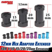 surpass hobby 4pcs metal wheel hex hub 12mm adaptor extended 152025mm extension for 110 rc crawler car axial scx10 90046 d90