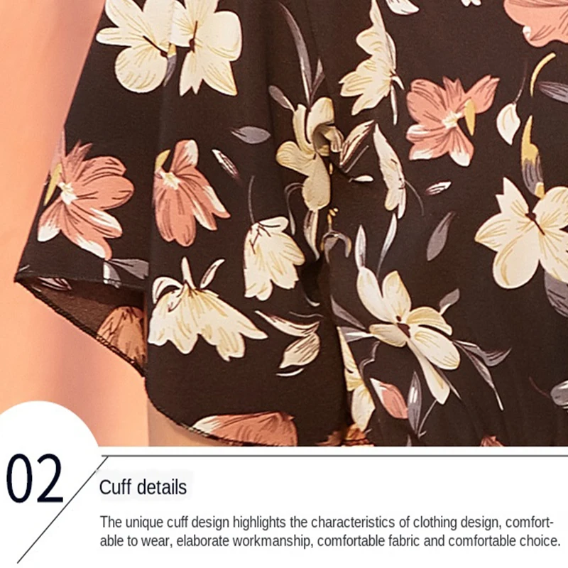 

Short Dress Woman Summer Sweet Floral Lotus Leaf Small Fresh Young Girl Temperament Dress Female Casual Pleated Skirt