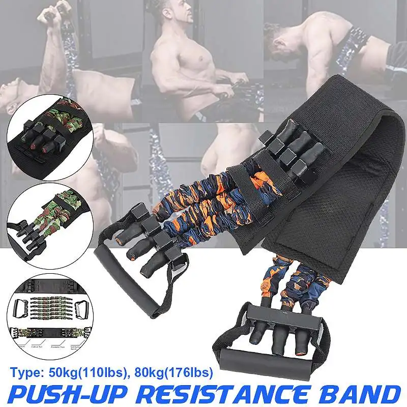 

Push Up Resistance Bands Bench Press Removable Chest Muscle Builder Arm Expander Home Workouts Gym Fitness Training Equipment