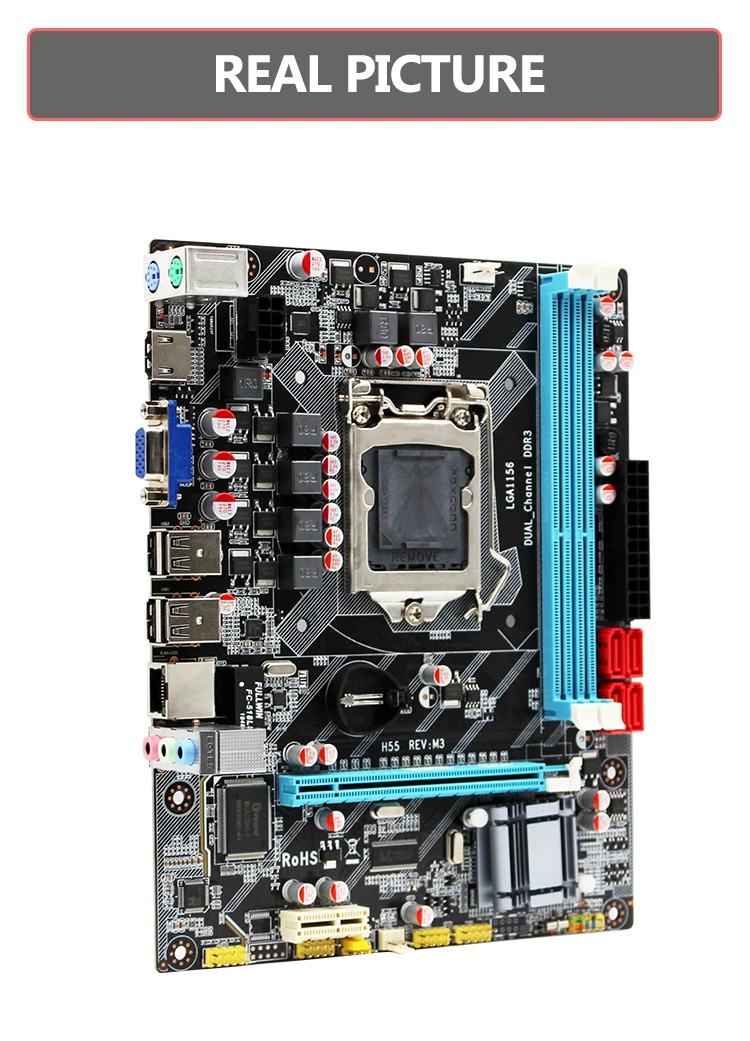 MACHINIST H55 материнская плата разъем LGA 1156 Sup порты DDR3 16G и I3/I5/I7 cpu PCI-Express USB2.0 порты основная плата