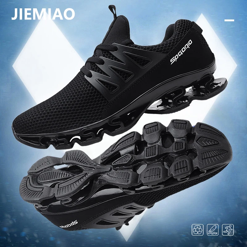 

JIEMIAO Blade Sole Women Men Sneakers Mesh Breathable Running Shoes Outdoor Comfortable Casual Gym Soprt Shoes Plus Size 36-47